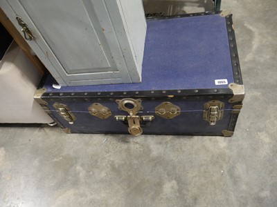 Lot 1065 - Blue twin handled trunk