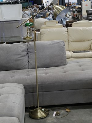 Lot 1068 - Gold finish floor standing single spot light