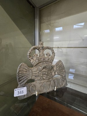 Lot 348 - Late 19th/ early 20th century fire plaque with...