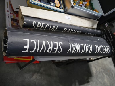 Lot 1301 - 2 linen backed continuous banners of...