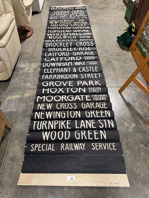 Lot 1301 - 2 linen backed continuous banners of...