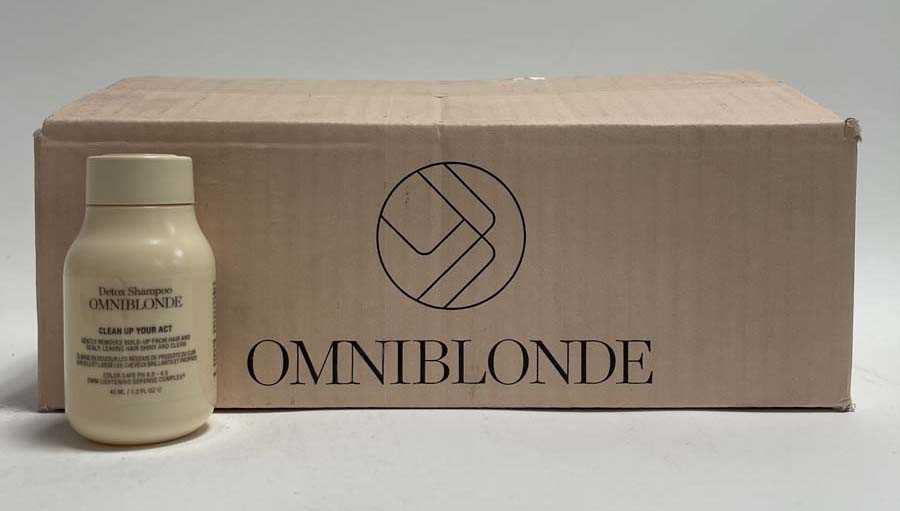 Lot 24x OMNIBLONDE Clean Up Your Act Shampoo 40ml,...