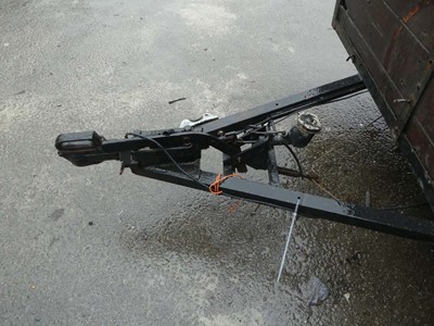 Lot 4220 - Tandem axle 4 wheel utility trailer plus 2...