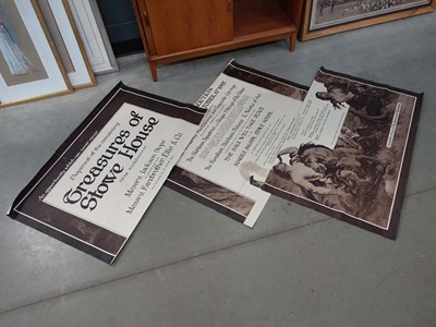 Lot 5036 - Large framed and glazed Stowe House auction...