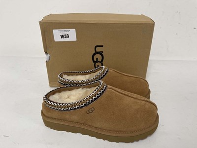 Lot Ugg UK5 tasman II slippers in tan - boxed