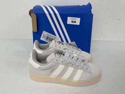 Lot Adidas UK7 campus 00s trainers in grey - boxed