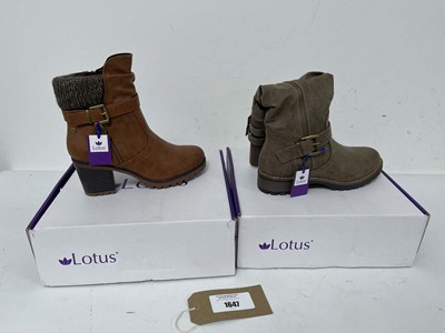 Lot 2x Boxed pairs of Lotus boots both size UK4