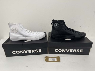 Lot 2x Boxed pairs of Converse trainers sizes UK11...