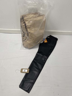 Lot Large quantity of MAC Jeans black leather look...