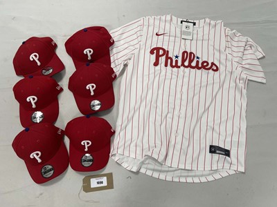 Lot Nike Phillies shirt size XL plus 6x caps