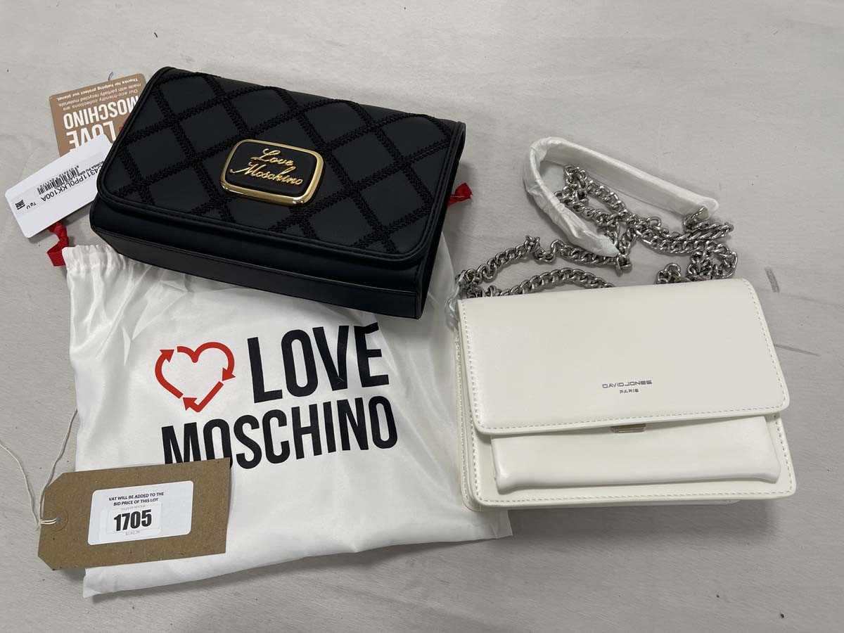 Lot Love Moschino handbag in black with dust bag...