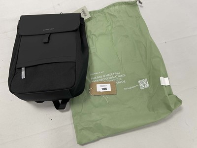 Lot Kapten & Son fyn all black backpack with dust bag