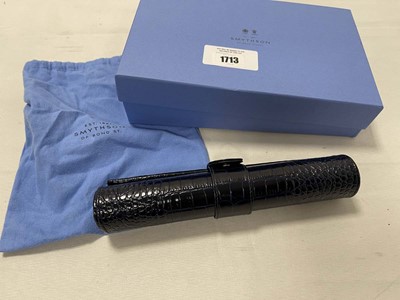 Lot Smythson Bond Street panama leather backgammon...