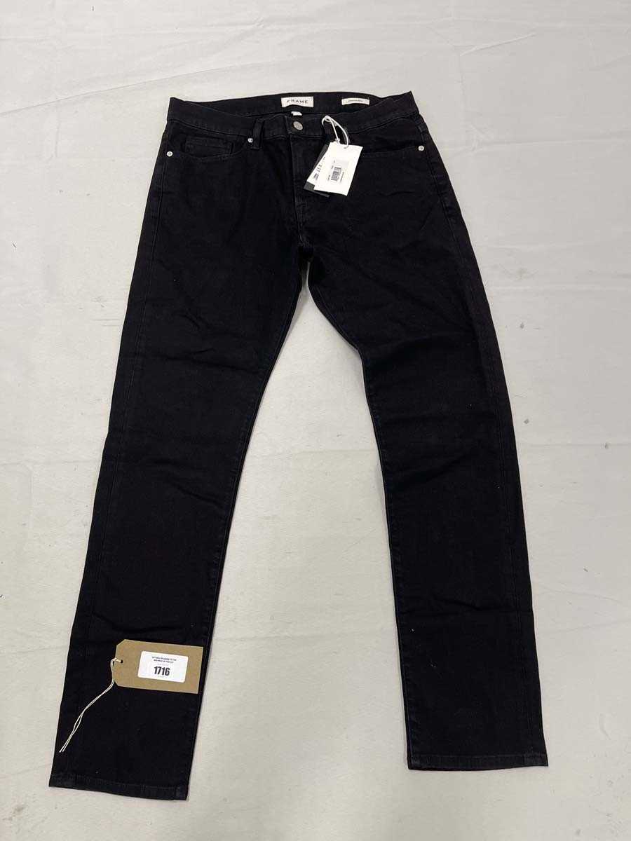 Lot Frame JN slim jeans in black size 34
