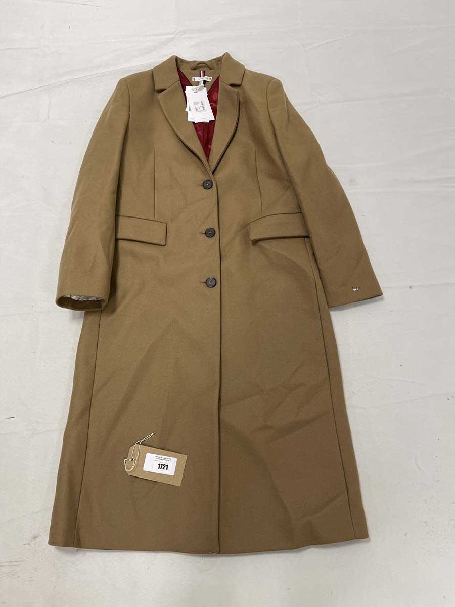 Lot Tommy Hilfiger classic wool maxi coat in light...