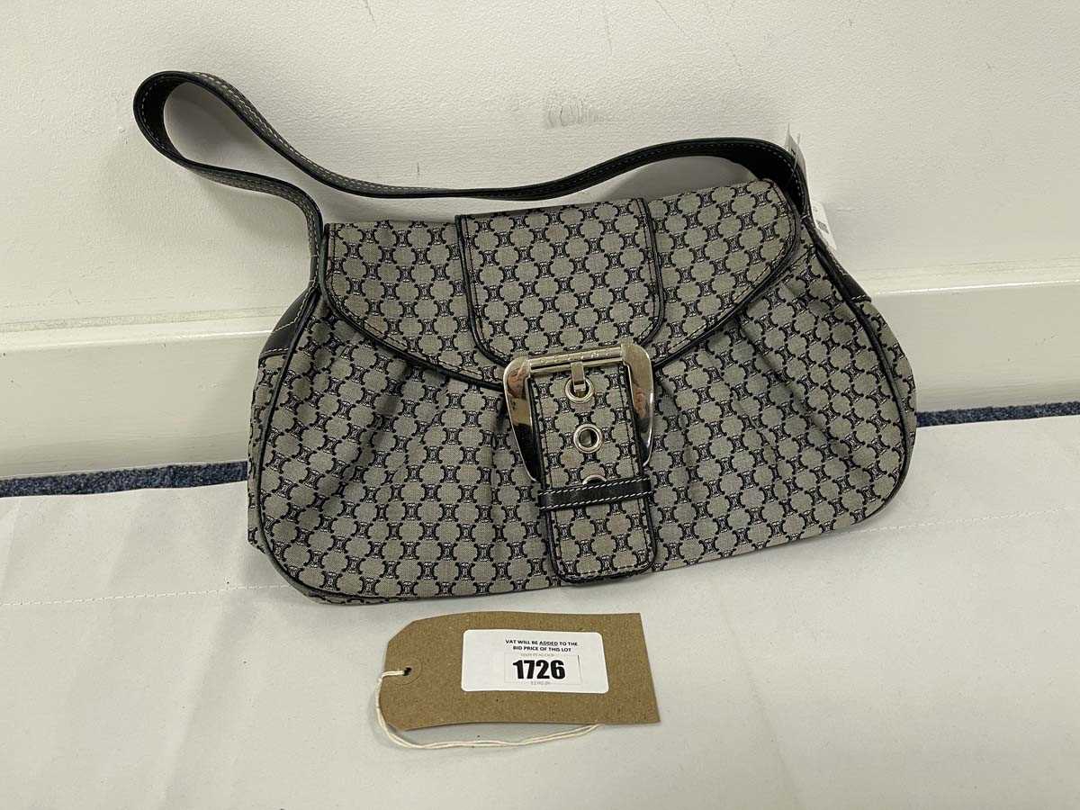 Lot Celine vintage handbag in grey (signs of wear)