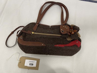 Lot Miu Miu vintage handbag in brown (signs of wear)