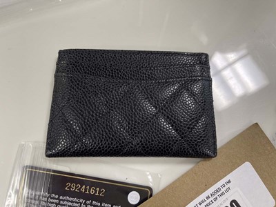 Lot Chanel cases wallet in black