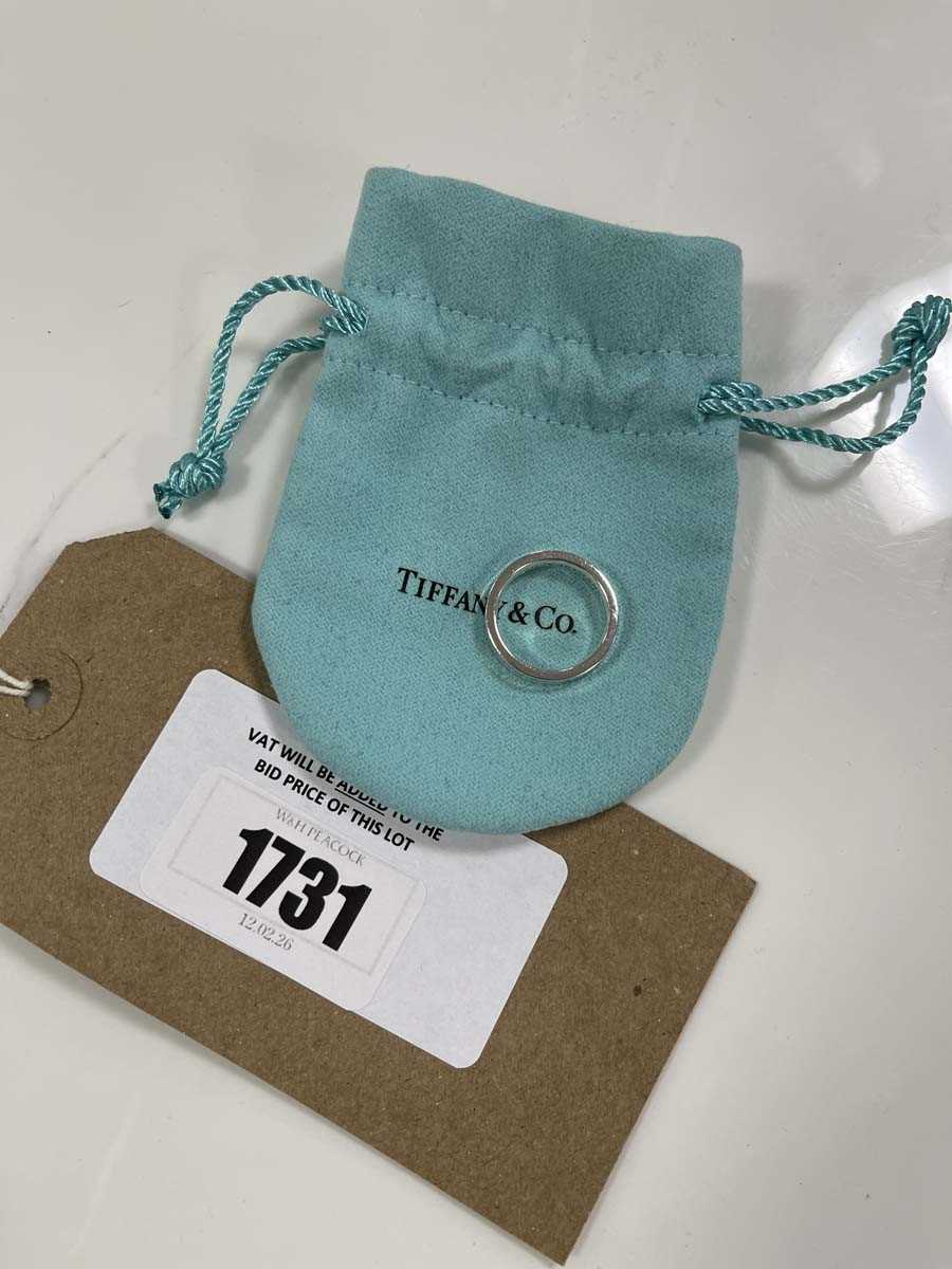 Lot Tiffany & Co 1837 ring in 925 silver with dust...