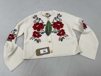 Lot Farm Rio cream flowers embroidered knit...
