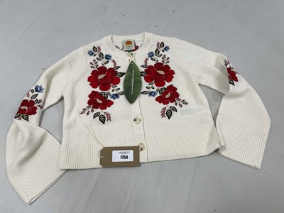 Lot Farm Rio cream flowers embroidered knit...