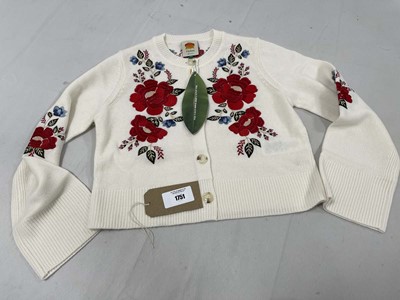 Lot Farm Rio cream flowers embroidered knit...