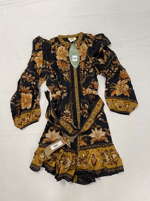 Lot Farm Rio majestic garden black mini dress size...