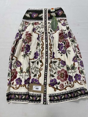 Lot Farm Rio roccoco flowers cream midi skirt size S