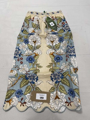 Lot Farm Rio garden scarf blue midi skirt size XS