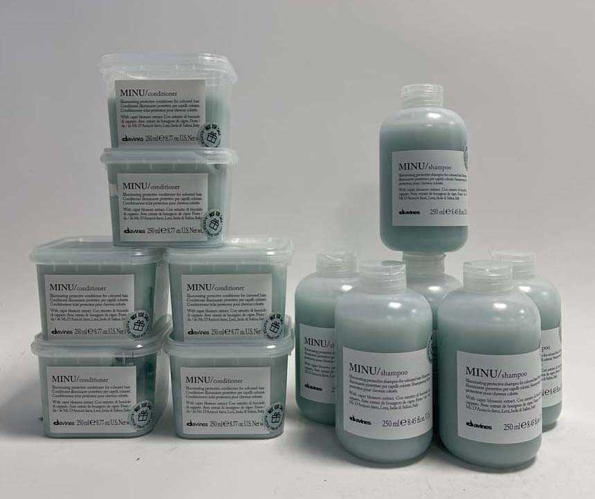 Lot 6x Minu Shampoo 250ml with 6x Minu Conditioner...