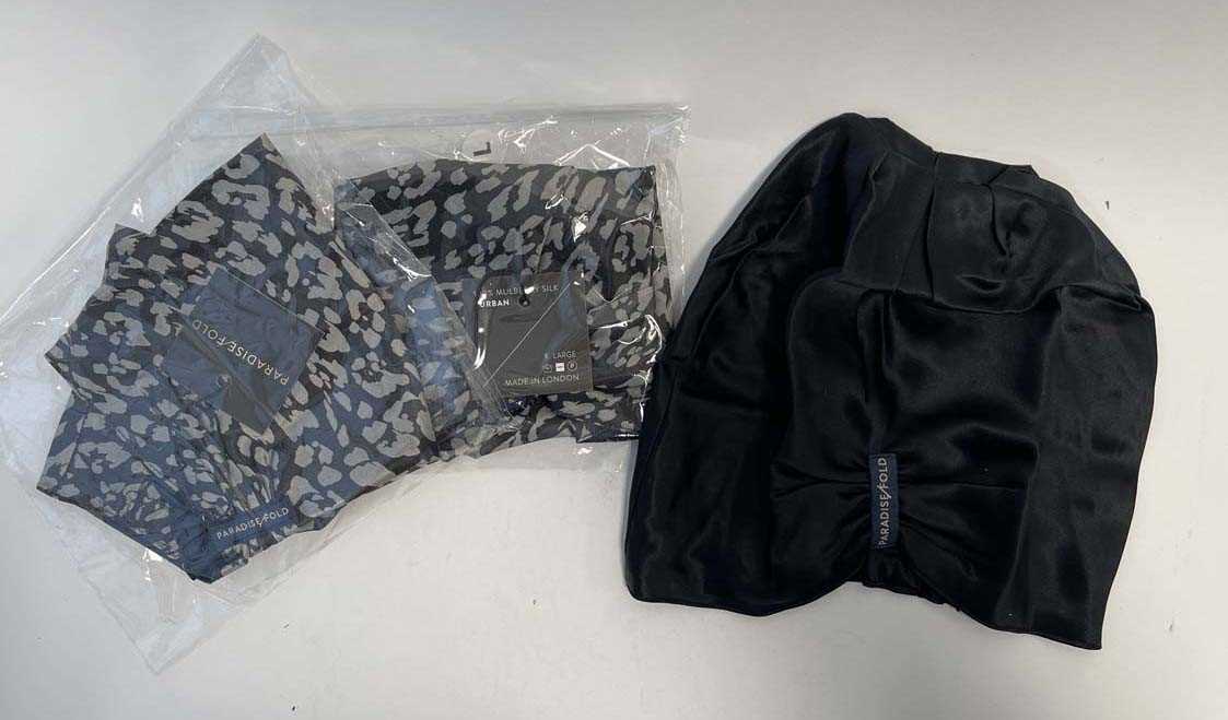 Lot 3x Paradise/Fold Silk Turban (various styles)