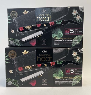 Lot 2x Diva Feel The Heat Hair Straighteners