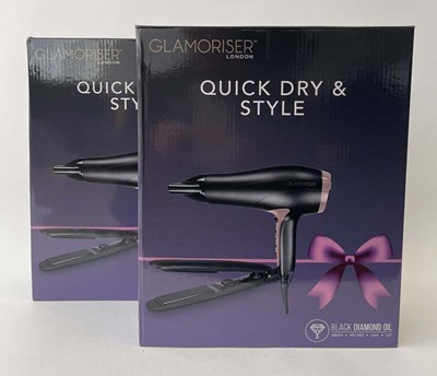 Lot 2x Glamoriser London Quick Dry & Style,...