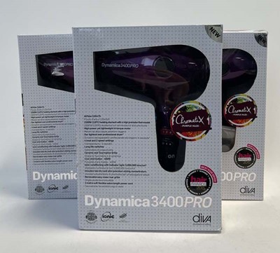 Lot 3x Diva Dynamica 3400PRO Hair Dryer