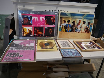 Lot 1086 - 6 various Pink Floyd pictures incl. posters...