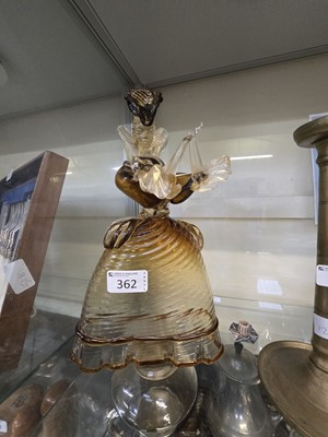 Lot 362 - A Venetian glass figure of an elegant lady