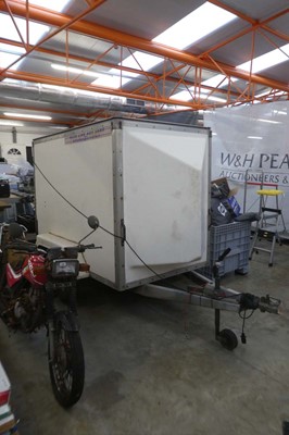 Lot 2269 - Blue Line single axle 4 wheel box trailer with...