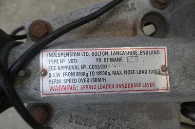 Lot 2269 - Blue Line single axle 4 wheel box trailer with...