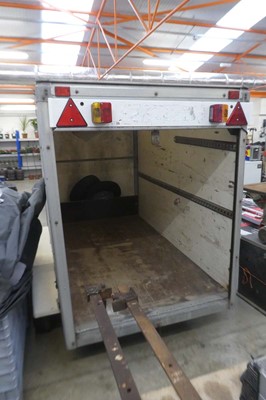 Lot 2269 - Blue Line single axle 4 wheel box trailer with...
