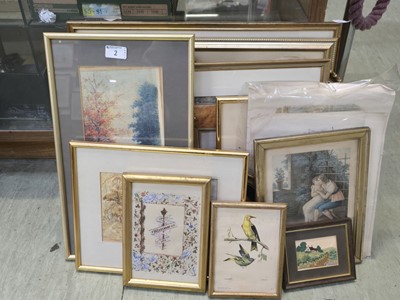 Lot 2 - Assortment of framed and glazed prints and...