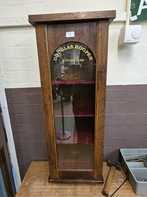 Lot 3 - 20th Century oak wall clock case with applied...