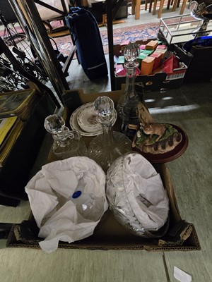 Lot 440 - A tray of ceramics and glassware to include...