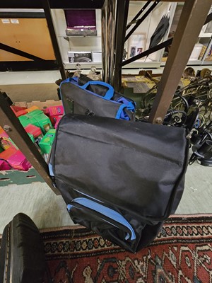 Lot 444 - Two canvas bags of assorted bicycle saddlebags