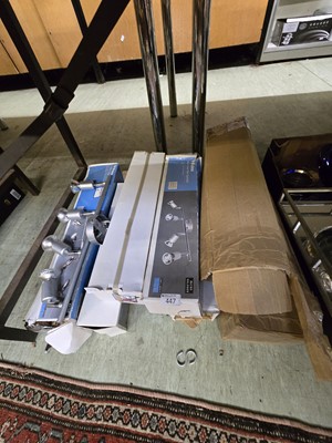 Lot 447 - Six boxes containing modern lighting along...