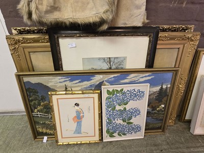 Lot 7 - Assortment of framed and glazed pictures and...