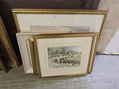 Lot 10 - Assortment of framed and glazed prints and...
