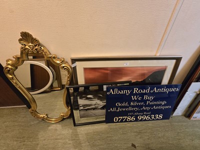 Lot 14 - Framed and glazed photographic scene of lake,...