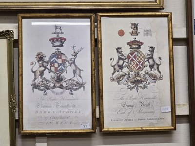 Lot 51 - Two gilt framed and glazed posters for the...