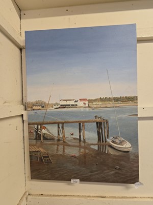 Lot 160 - A stretched canvas original artwork depicting...