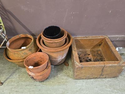 Lot 174 - A large assortment of terracotta garden...